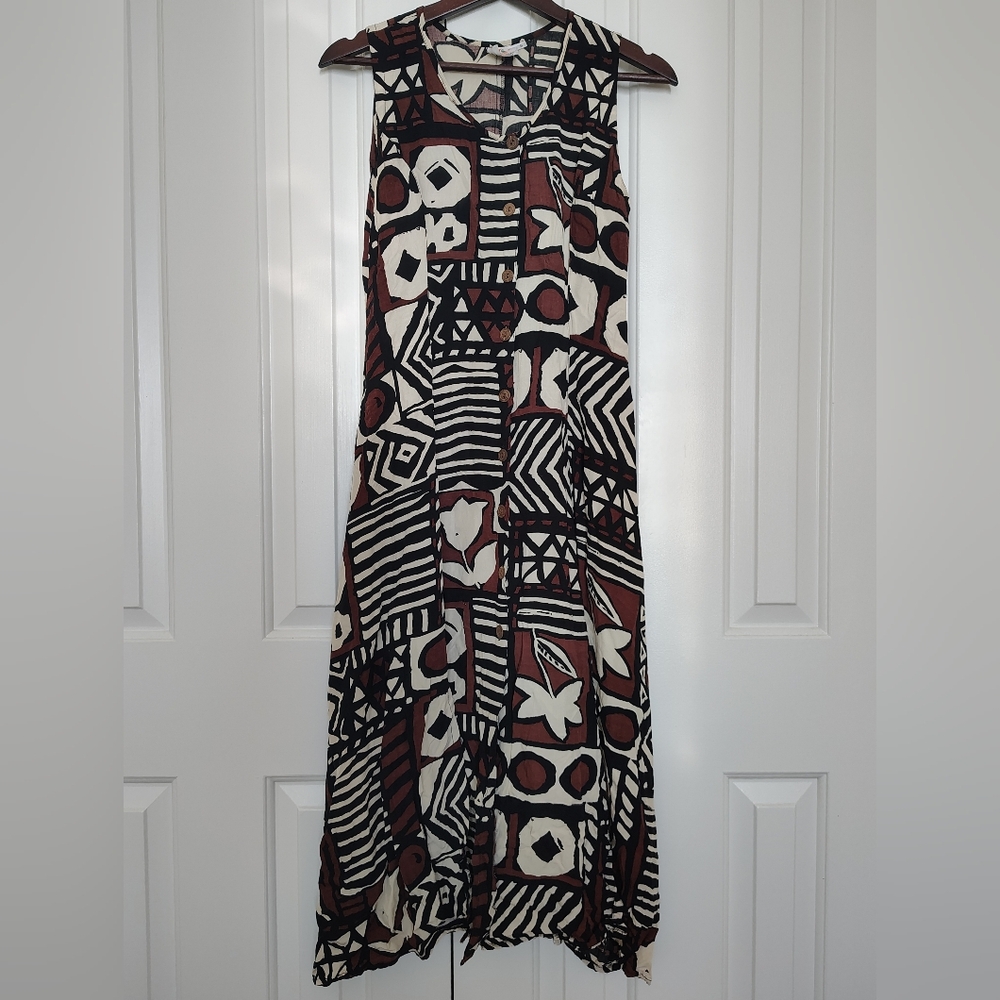 Vintage Mango Moon Hawaiian Dress